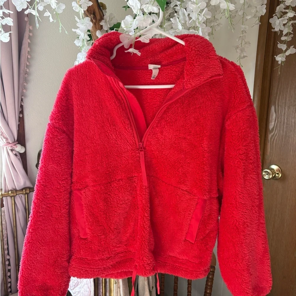All in Motion Vibrant Red Fleece Jacket - Picture 2 of 7